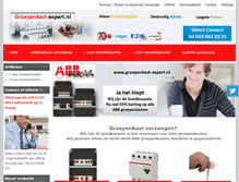 Tablet Screenshot of groepenkast-expert.nl